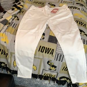White skinny jeans size 12